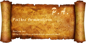 Palku Armandina névjegykártya